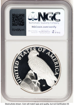 2023-P Silver American Liberty High Relief Medal ER Mike Castle Medals and Tokens NGC MS70