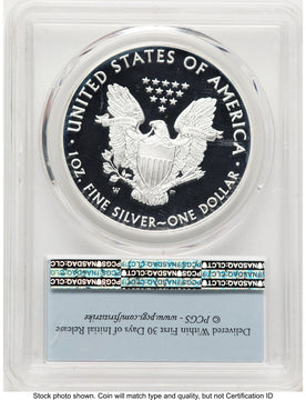 2017-W Proof Silver Eagle 1 oz FDI FS Flag PCGS PR70