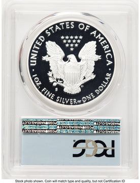 2018-S Proof Silver Eagle 1 oz FDI Flag PCGS PR70 (765346225)