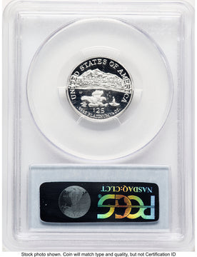 2002-W Proof Platinum Eagle 1/4 oz Blue Label PCGS PR70 (767230027)