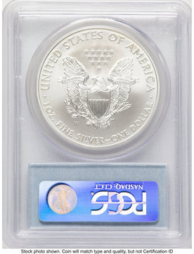 2008-W Burnished Silver Eagle 1 oz Blue Label PCGS MS70 2008-W Burnished Silver Eagle 1 oz Blue Label PCGS MS70