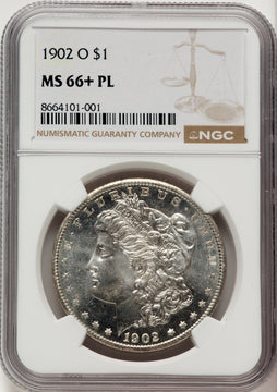 1902-O PL Morgan Dollar NGC MS66+