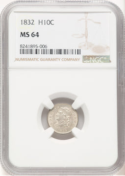 1832 H10C Bust Half Dime NGC MS64 (769837005)
