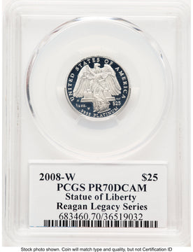 2008-W Proof Platinum Eagle 1/4 oz Reagan Legacy Series Michael Reagan PCGS PR70