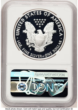 2018-S Proof Silver Eagle 1 oz ER Ronald Reagan Liberty Coin Act NGC PF70