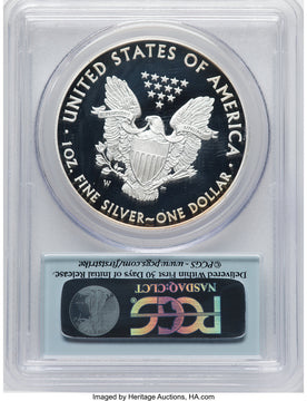 2013-W Proof Silver Eagle 1 oz FS Flag PCGS PR70