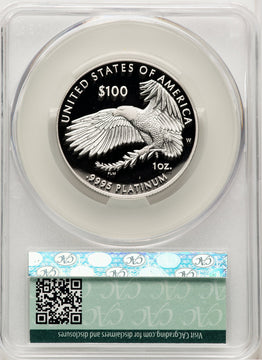 2023-W Proof Platinum Eagle 1 oz First Day Of Delivery CACG PR70