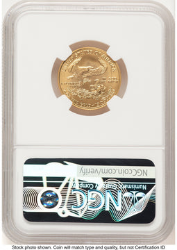 2006-W Burnished Gold Eagle 1/4 oz 0.25 oz Brown Label NGC MS70