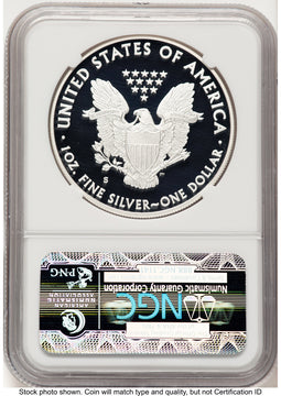 2012-S Proof Silver Eagle Coin & Currency Set 1 oz ER San Francisco Label NGC PF70