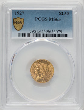 1927 $2.50 Indian Quarter Eagle PCGS MS65 (771843013)