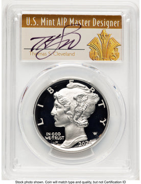 2024-W Palladium Eagle 1 oz AR Thomas Cleveland Art Deco PCGS PR70