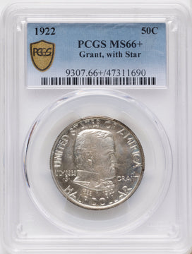 1922 50C Grant With Star Commemorative Silver PCGS MS66+ 1922 50C Grant With Star Commemorative Silver PCGS MS66+
