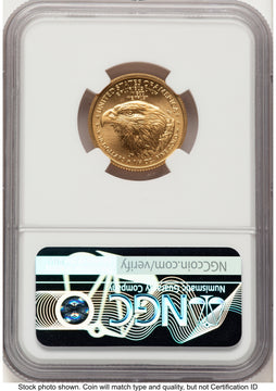 2021-W TY2 Gold Eagle 1/4 oz Unfinished Proof Dies Jennie Eagle Flag NGC PF69 Norris