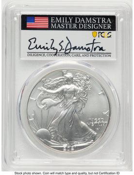 2021 Silver Eagle Type 2 FS Emily Damstra PCGS MS70