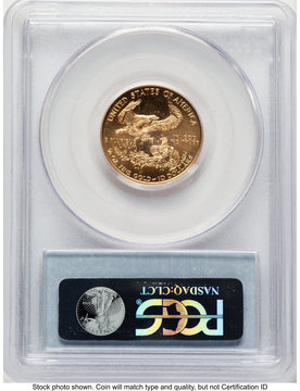 1999-W Gold Eagle 1/4 oz Unfinished Proof Dies Blue Label PCGS PR69