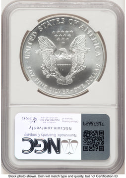 1998 Silver Eagle John NGC MS70 Mercanti