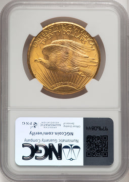 1928 $20 Brown Label Saint-Gaudens Double Eagle NGC MS67