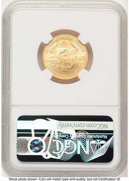 2008-W Burnished Gold Eagle 1/4 oz 0.25 oz Brown Label NGC MS70