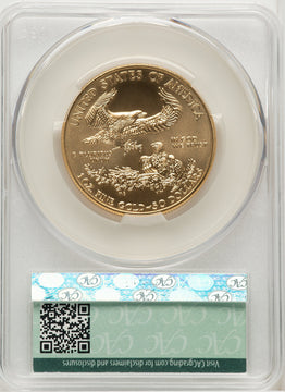 2017-W Burnished Gold Eagle 1 oz First Delivery CACG MS70