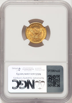 1904 $2.50 Liberty Quarter Eagle NGC MS65 (774414065)