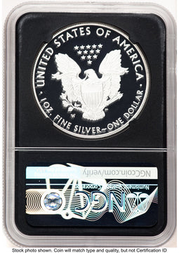 2020-W Proof Silver Eagle 1 oz John NGC PF70 Mercanti