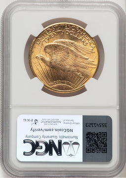 1925 $20 Saint-Gaudens Double Eagle NGC MS66+ (774732016)