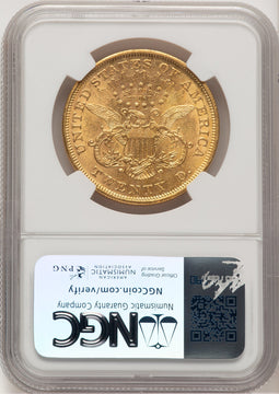 1866 $20 Liberty Double Eagle NGC AU55 (774742056)