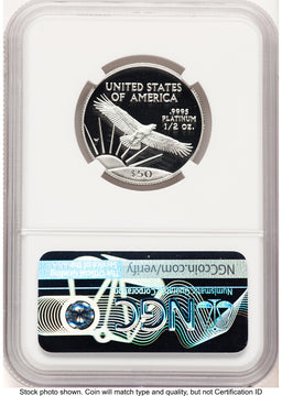 1997-W Proof Platinum Eagle 1/2 oz Don Everhart NGC PF70
