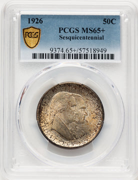 1926 50C Sesquicentennial Commemorative Silver PCGS MS65+
