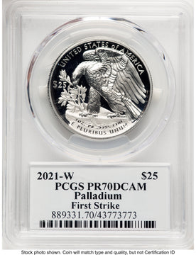 2021-W Palladium Eagle 1 oz FS Adolph Weinman PCGS PR70