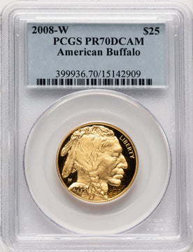 2008-W Proof Gold Buffalo 4-Coin Set PCGS PR70DCAM