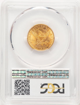 1902 $5 CAC Liberty Half Eagle PCGS MS67+
