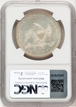 1862 Seated Dollar NGC MS62