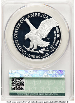 2025-W Proof Silver Eagle Congratulations Set 1 oz Advanced Delivery Ron Drzewucki CACG PR70