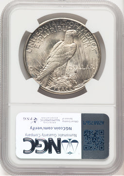 1921 Peace Dollar NGC MS63 (775875032)