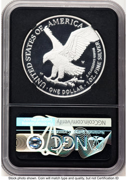 2021-W TY2 Proof Silver Eagle 1 oz FDI David Ryder NGC PF70