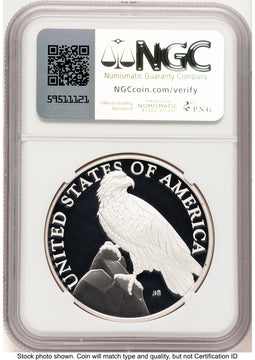 2023-P Silver American Liberty High Relief Medal Bunting Flag Medals and Tokens NGC MS70