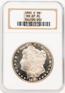 1880-S PL Morgan Dollar NGC MS67