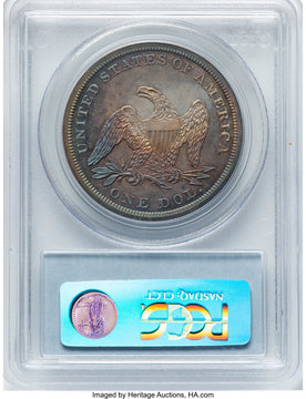 1861 Proof Seated Dollar PCGS PR66