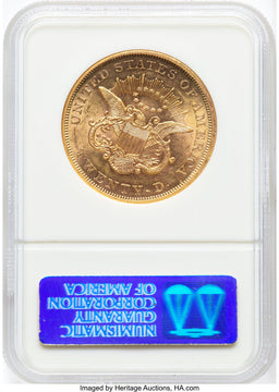 1859 $20 Liberty Double Eagle NGC AU58