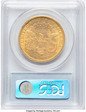 1877-CC $20 Liberty Double Eagle PCGS MS61