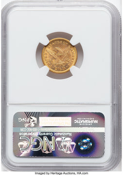 1886 $2.50 Liberty Quarter Eagle NGC MS63 (776141054)