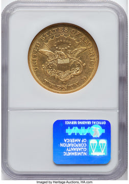 1851-O $20 Liberty Double Eagle NGC AU50