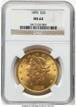 1895 $20 Liberty Double Eagle NGC MS64 (776141074)