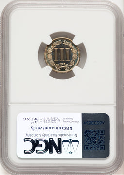 1882 3CN Proof Three Cent Nickel NGC PR68