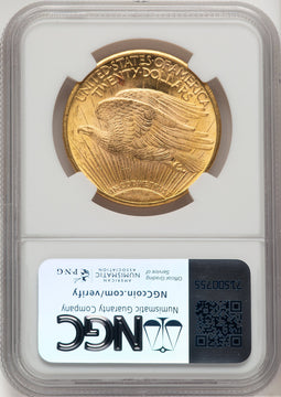 1924 $20 Saint Saint-Gaudens Double Eagle NGC MS65+ (776592027)