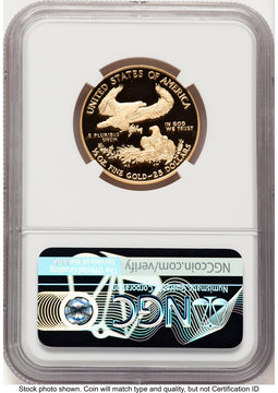2021-W Type 1 Proof Gold Eagle 1/2 oz 2022 US Mint Releases Mike Castle NGC PF70
