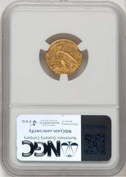 1910 $2.50 Indian Quarter Eagle NGC MS62 (777181029)