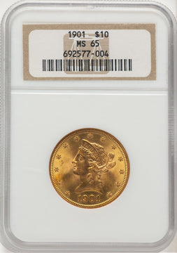 1901 $10 Liberty Eagle NGC MS65 (777193003)