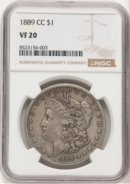 1889-CC Morgan Dollar NGC VF20 (777194033)